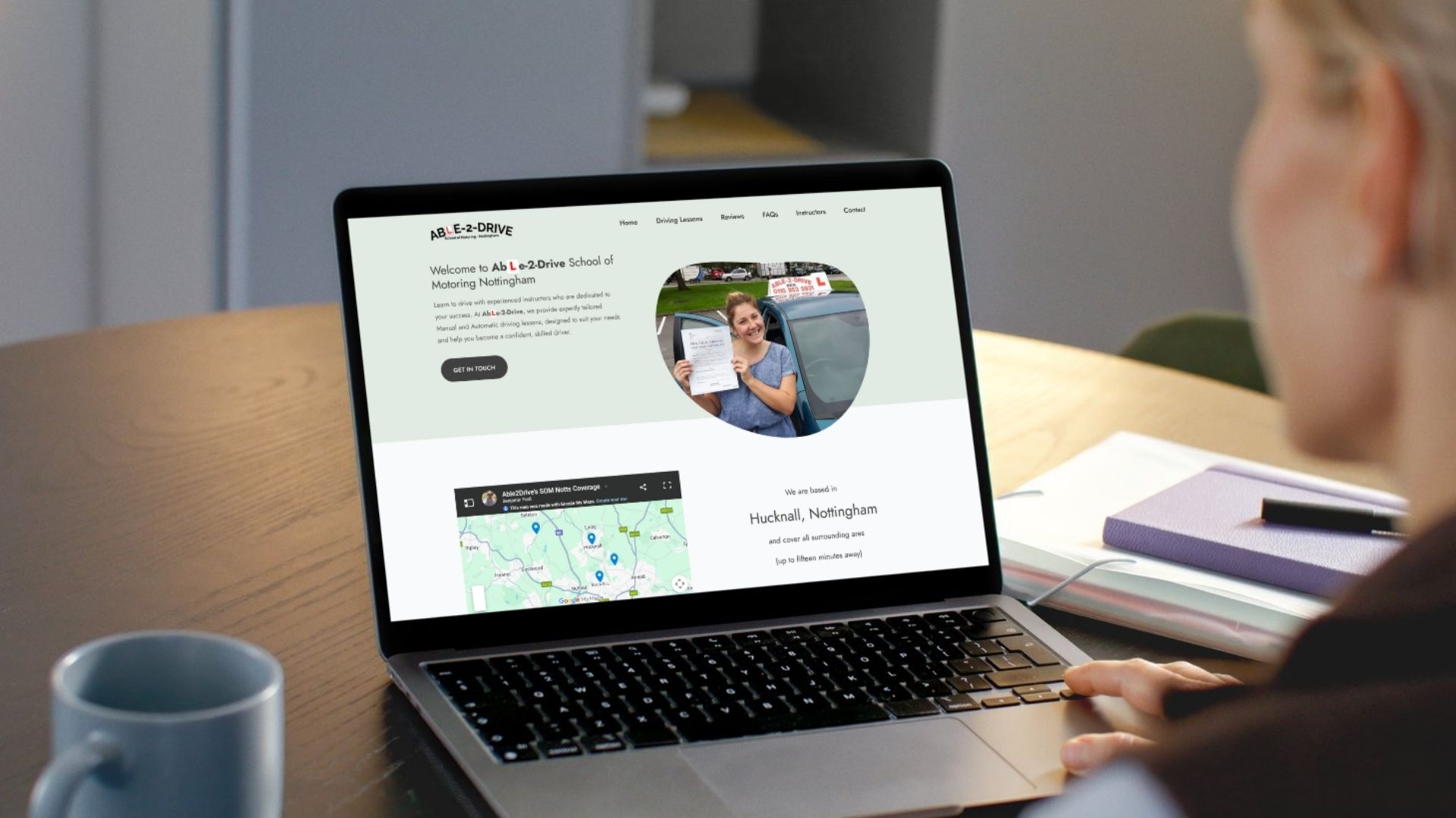 Able2drive Laptop Mockup